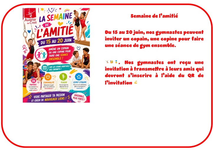 Semaine de l'amitié